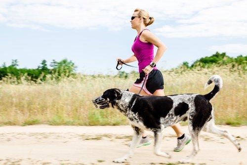 Фитнес с собакой-это весело и способствует здоровью